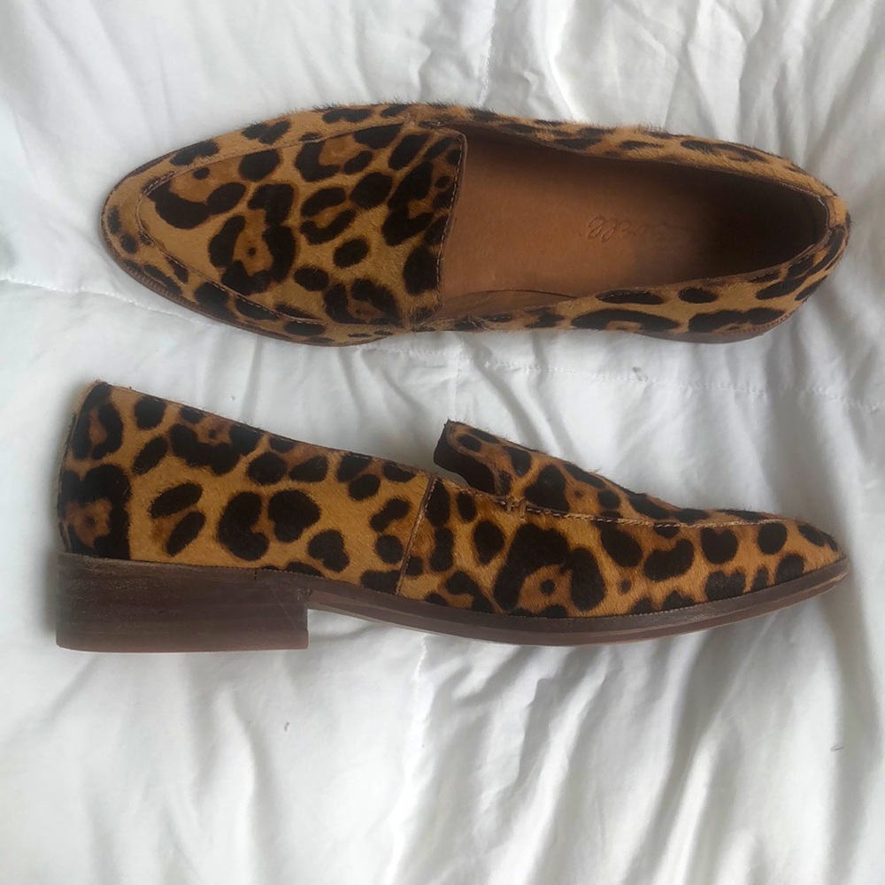 Madewell Loafer in Leopard Calf Hair - 6.5